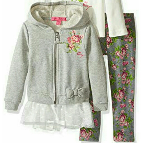 Betsey Johnson 3-piece ADORABLE NWTAGS , Heather - Picture 1 of 1